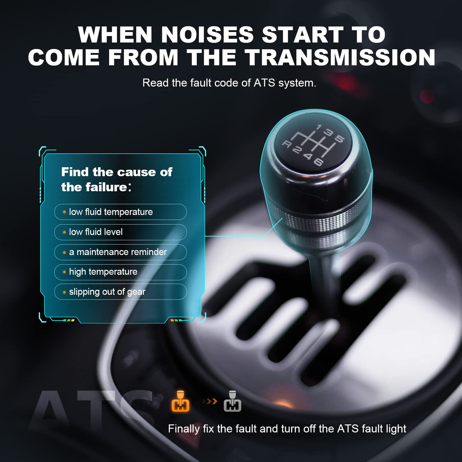 ANCEL plugged into car OBDII port for instant system checks