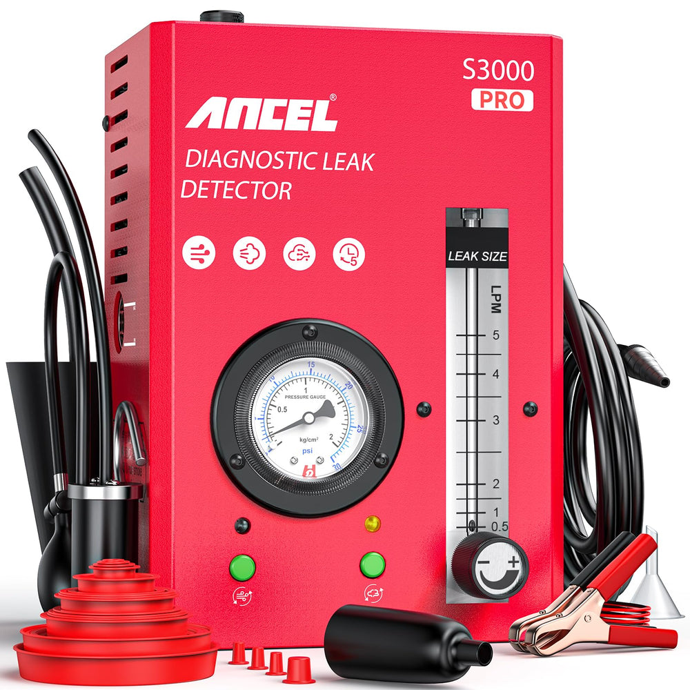 ANCEL S3000 PRO front view showing compact leak detector for portability