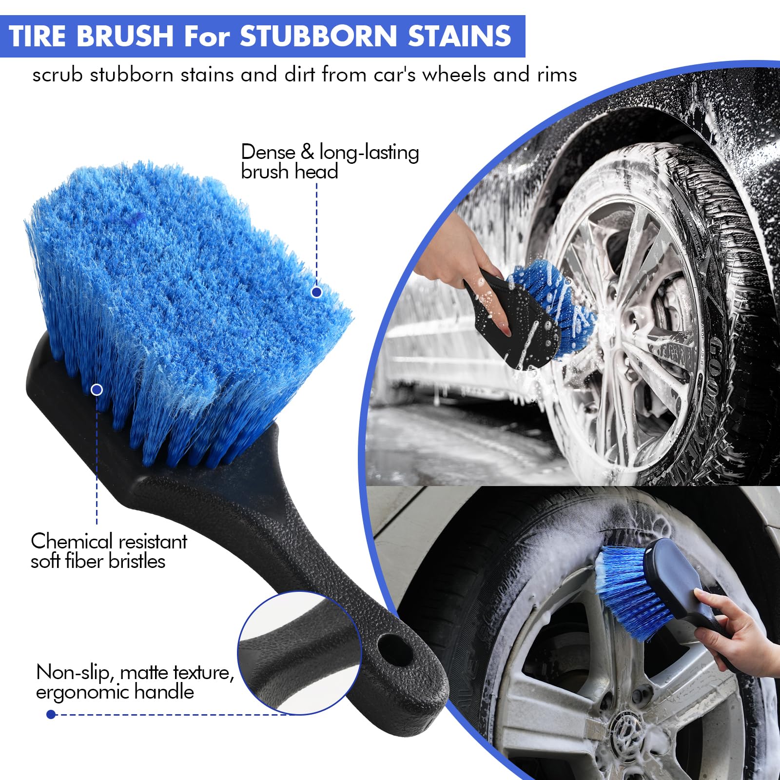 ANCLO squeegee on windshield removing water for streak-free glass