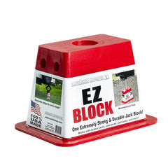 Andersen Hitches front view of EZ Block showing sturdy base and profile for stable support