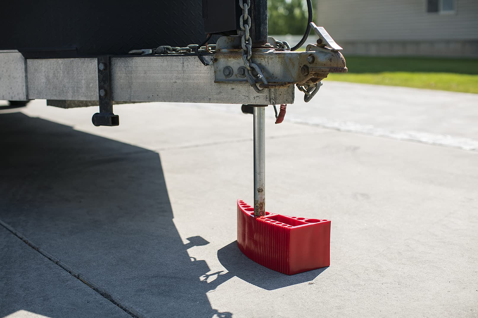 Andersen Hitches Rapid Jack packaging with warranty label showing made-in-USA assurance