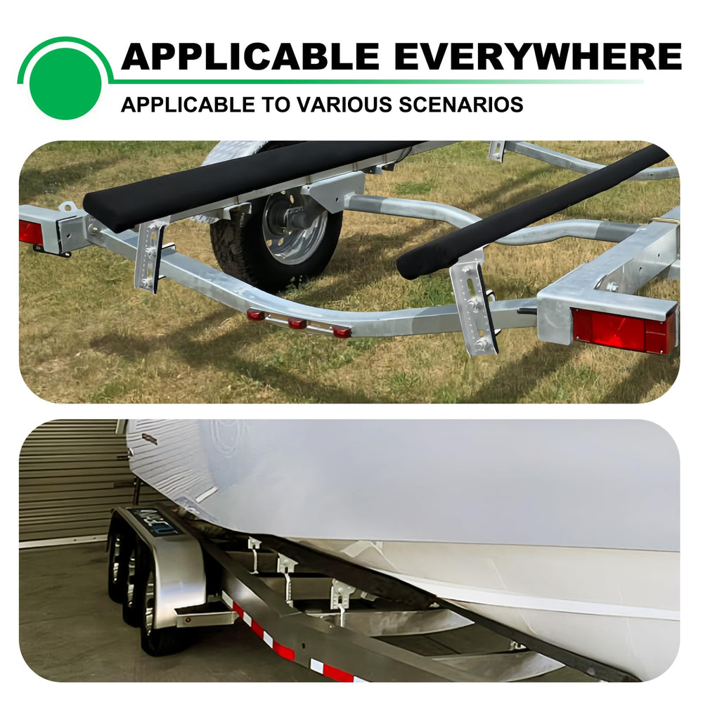 Andorm installed on trailer at boat ramp showing durable, ready-to-launch support