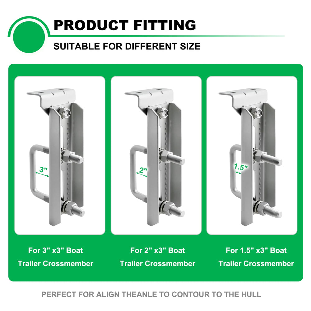 Andorm brackets next to ruler showing 8-inch scale for accurate sizing