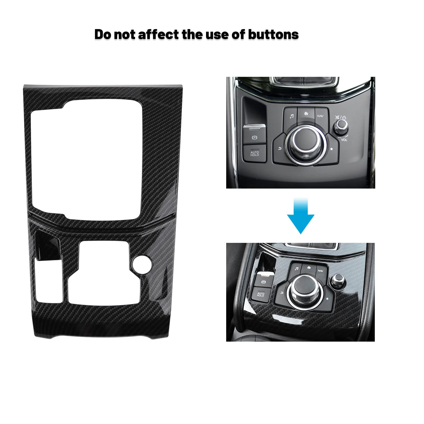 ANFOKAS adhesive backing detail showing secure no-drill installation
