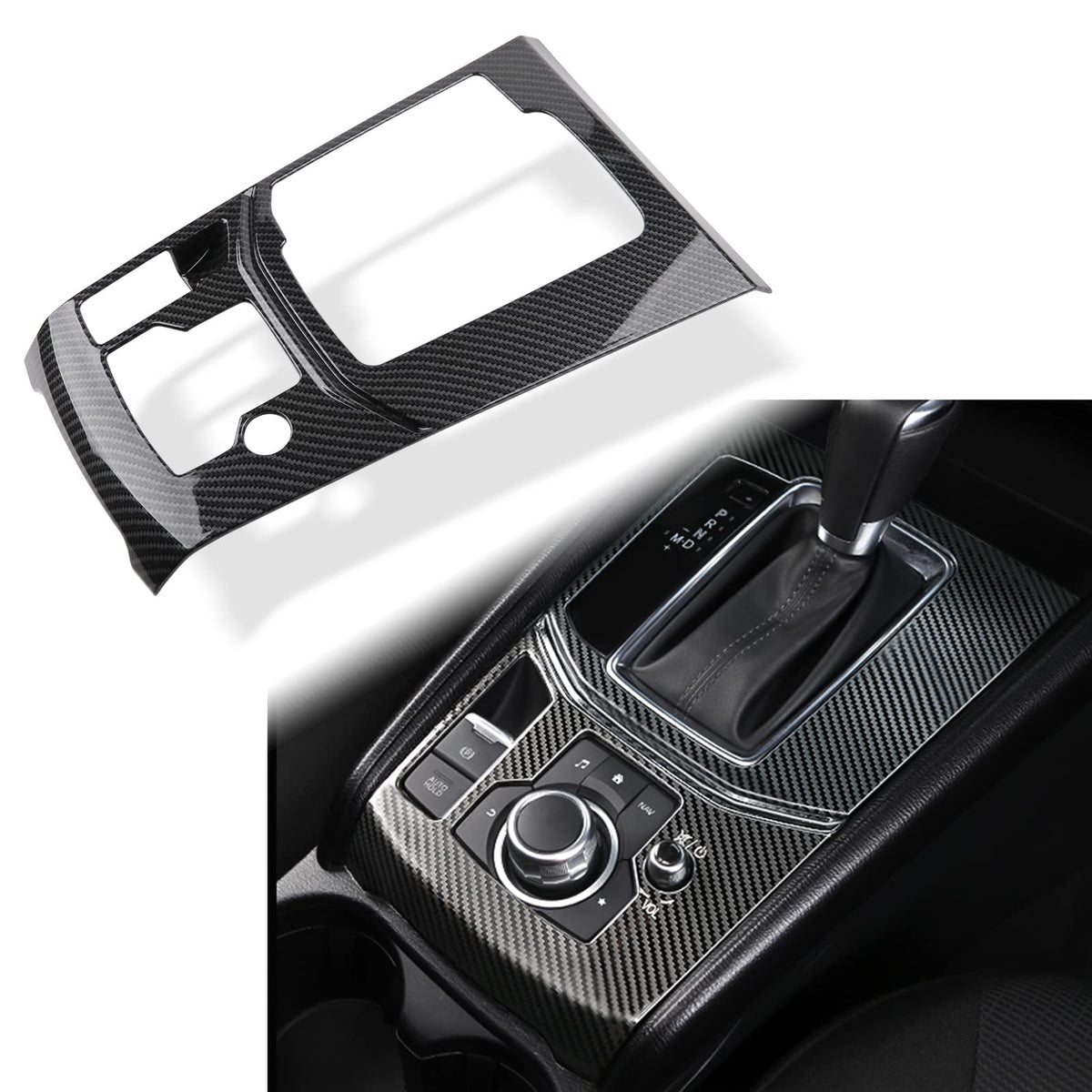 ANFOKAS front view of gear panel cover showing clean fit and sporty look