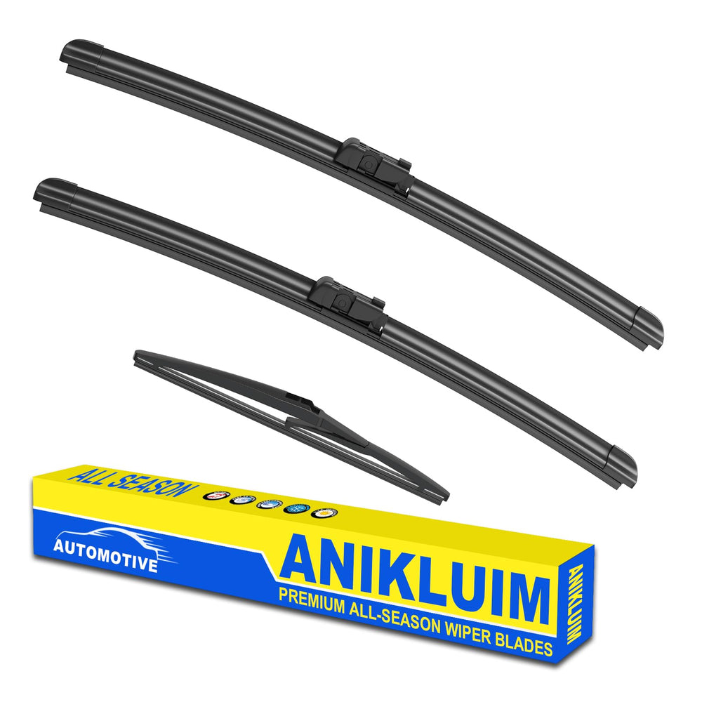 ANIKLUIM front packaging showing complete 24,21,12 inch wiper kit and fit details
