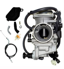 Aniro Moto carburetor front view showing precise fit and replaced throttle action