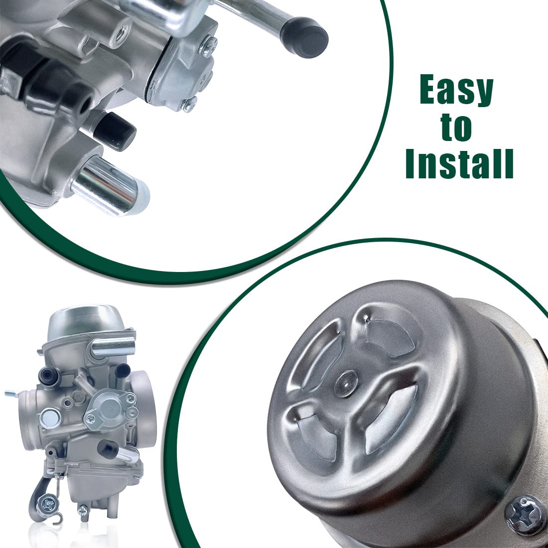 Aniro Moto carburetor installed on ATV demonstrating restored throttle response