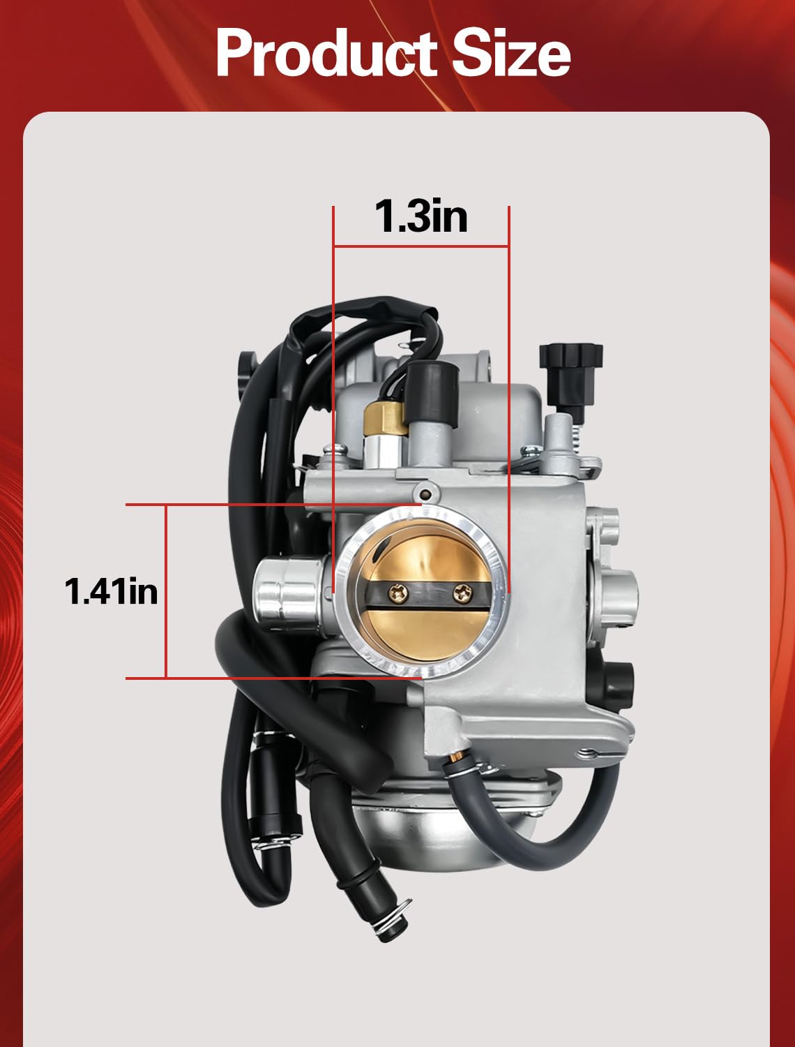 Aniro Moto jet and float chamber closeup enabling easier tuning and maintenance