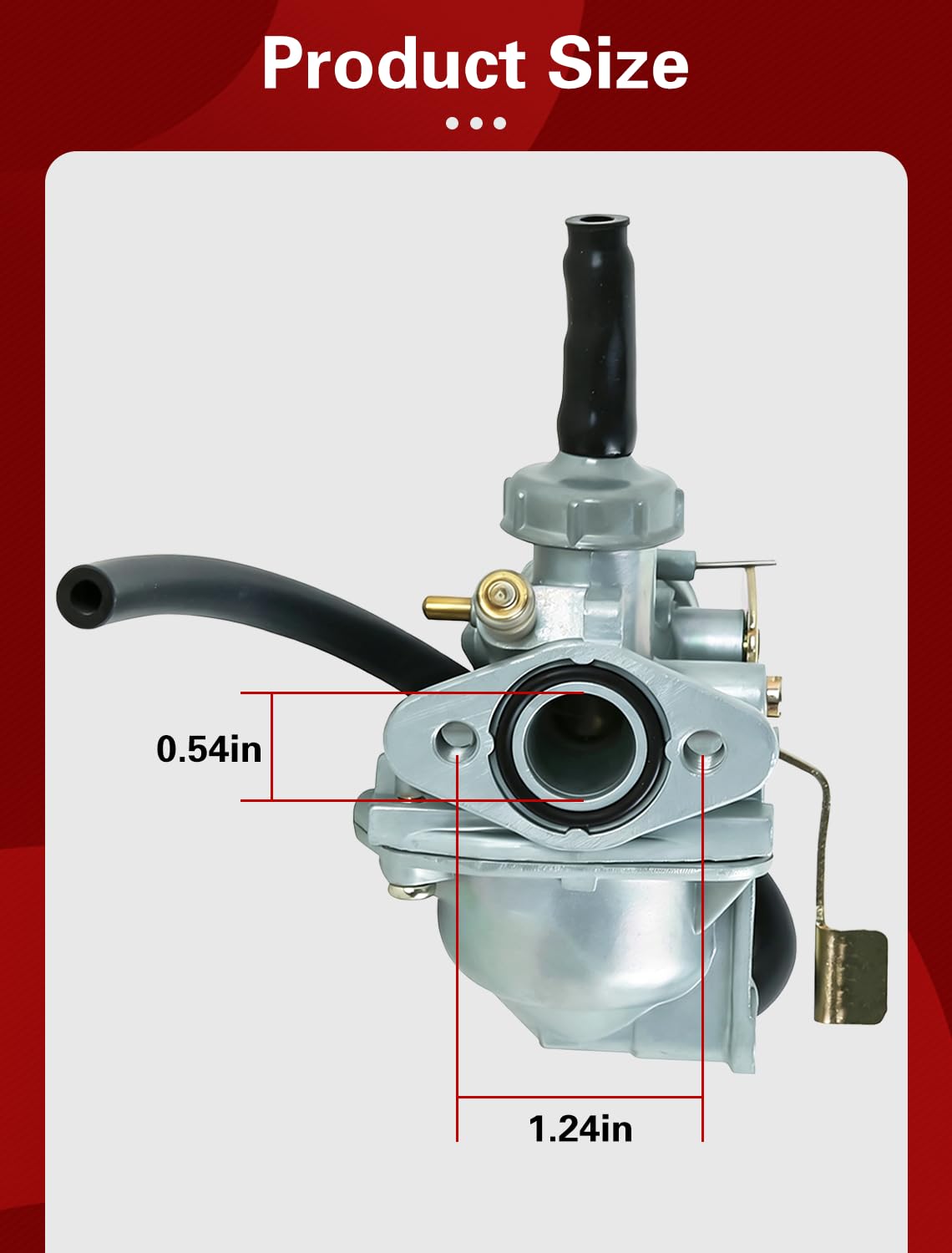 Aniro Moto carburetor installed on CRF50 for restored throttle response