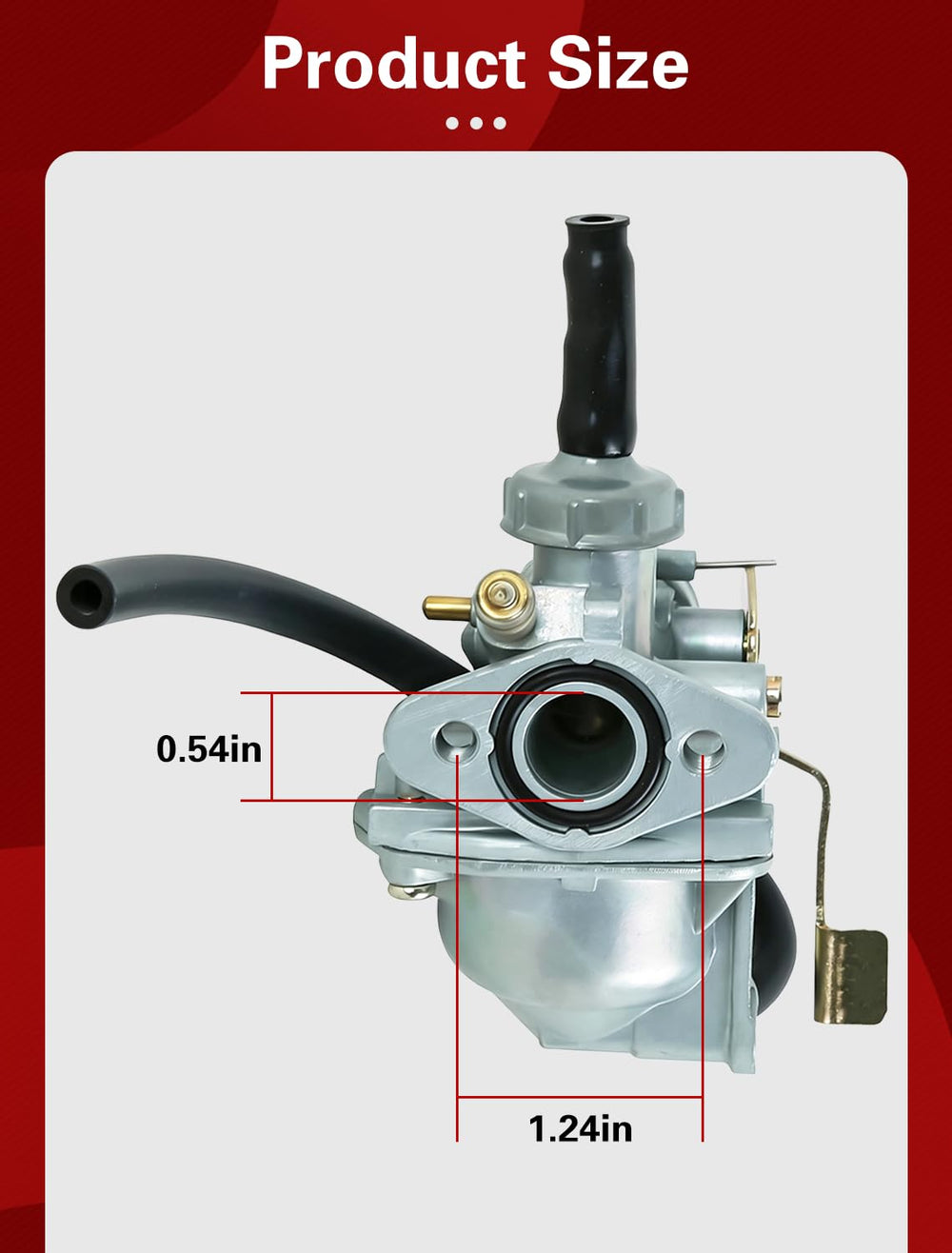 Aniro Moto carburetor installed on CRF50 for restored throttle response