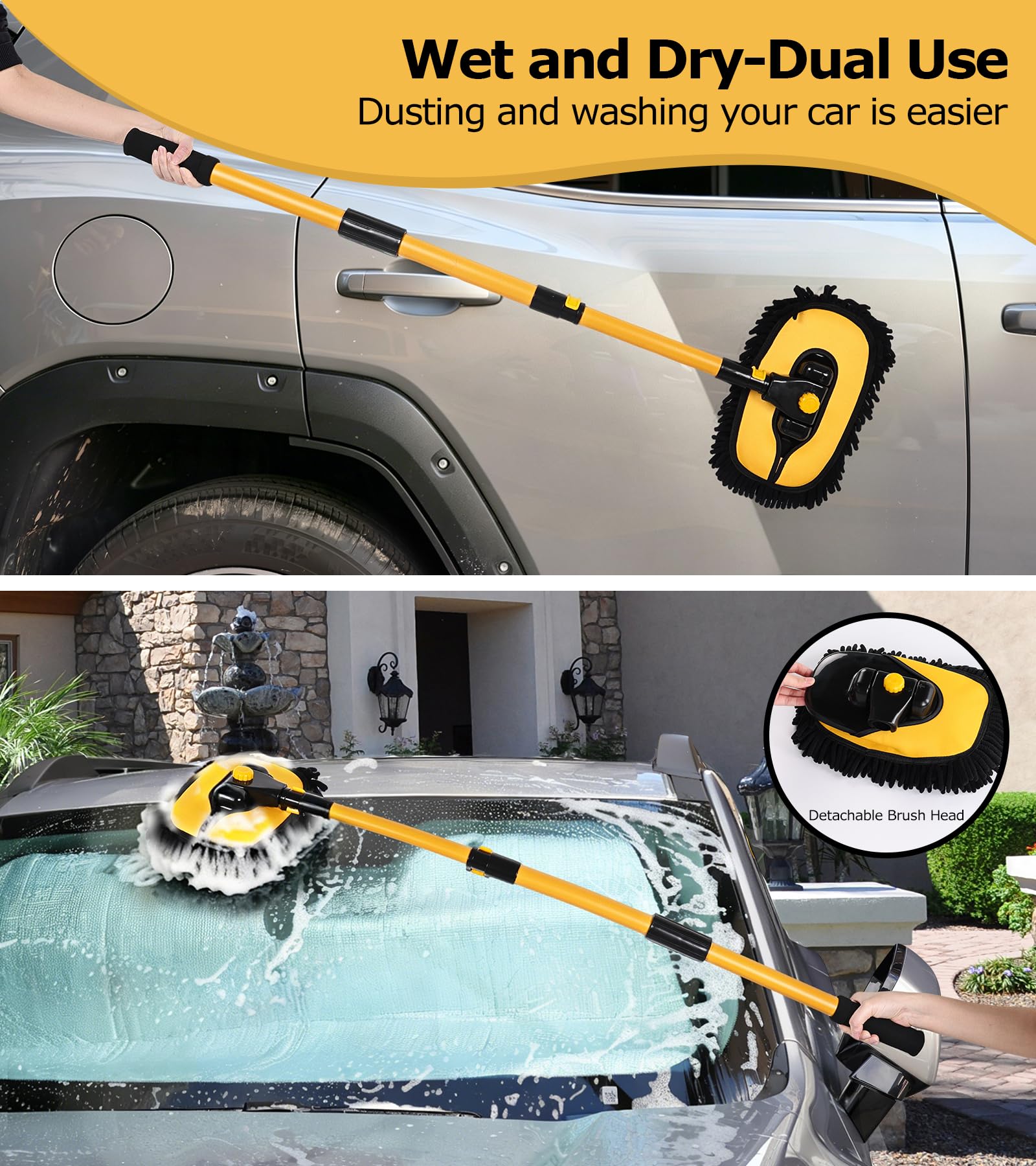 anngrowy swivel head at 90 degrees demonstrating flexible reach and safer washing benefit
