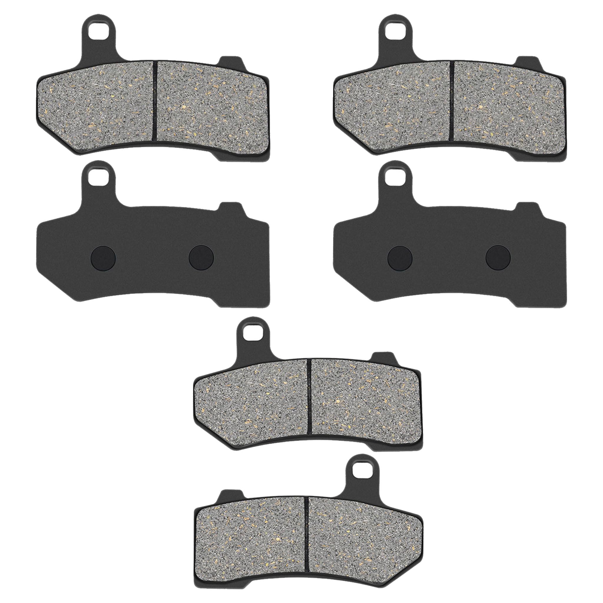 Anoety front brake pads packaging showing fitment details and quick identification benefit