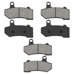 Anoety front brake pads packaging showing fitment details and quick identification benefit