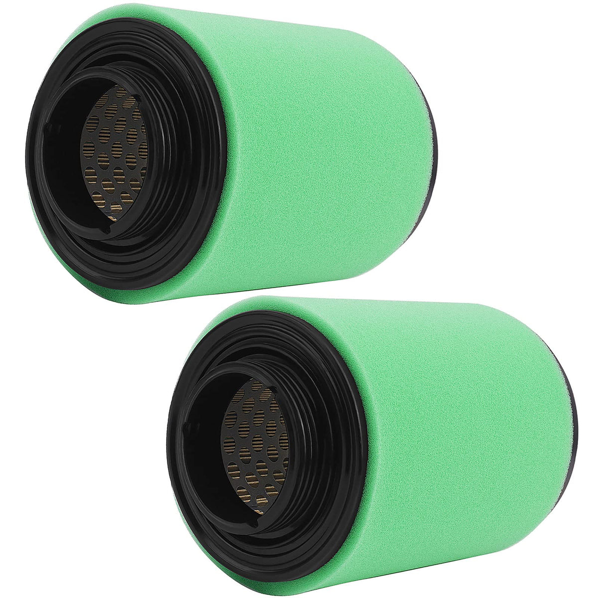 Anoety front view of the pack of two replacement filters showing fitment for Can-Am models and quick protection