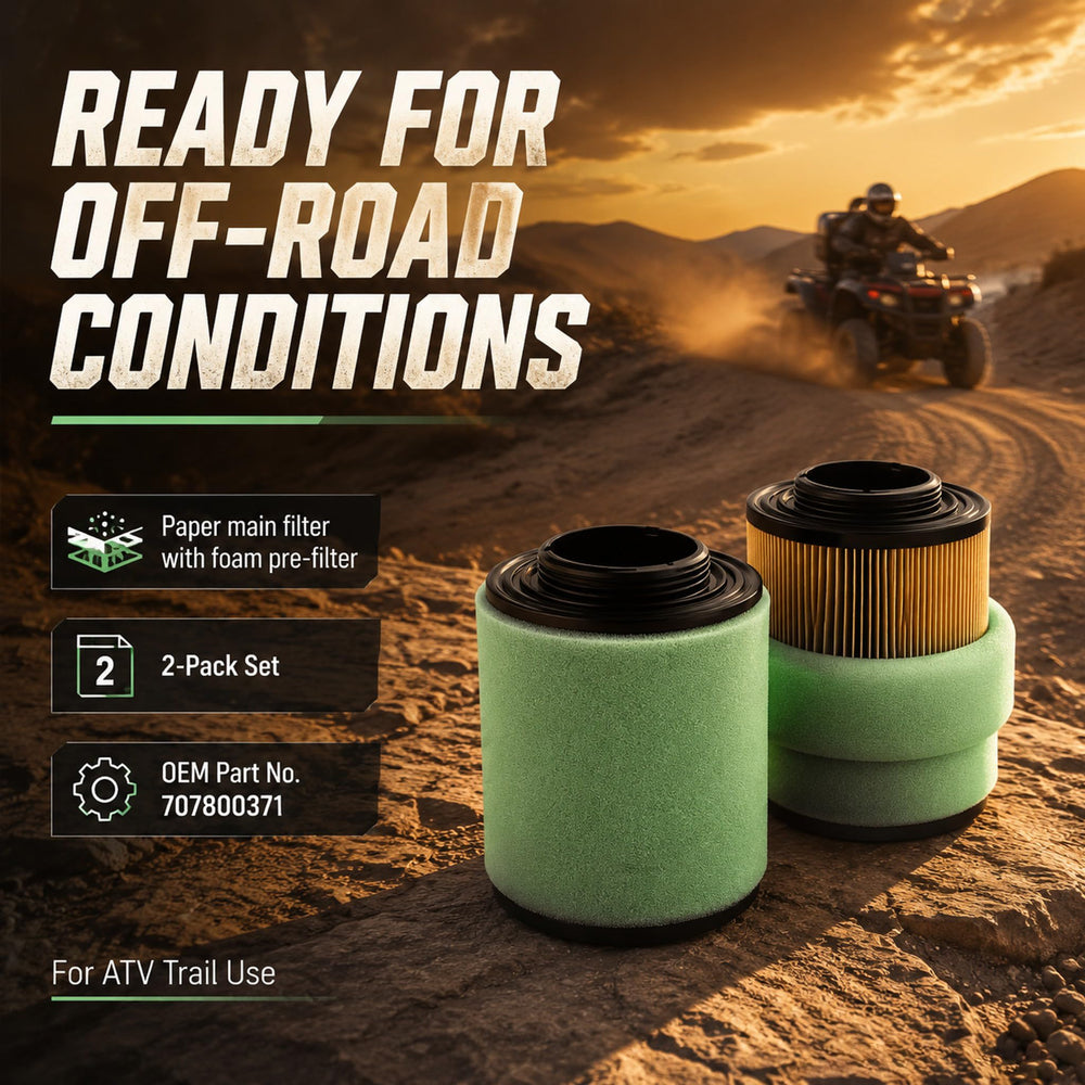 Anoety filter installed in a Can-Am Outlander airbox illustrating straightforward drop-in replacement benefit