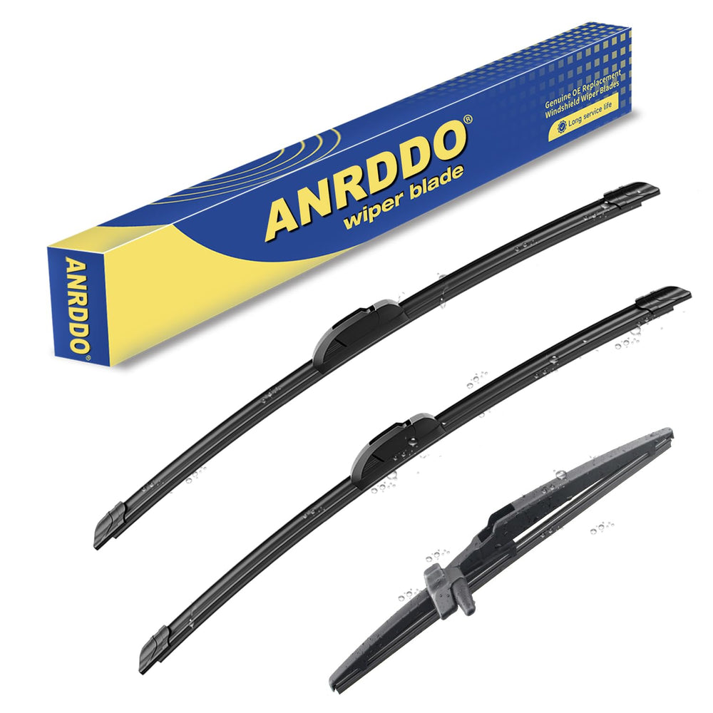 ANRDDO front packaging showing complete 3-blade set and sizes, easy replacement benefit