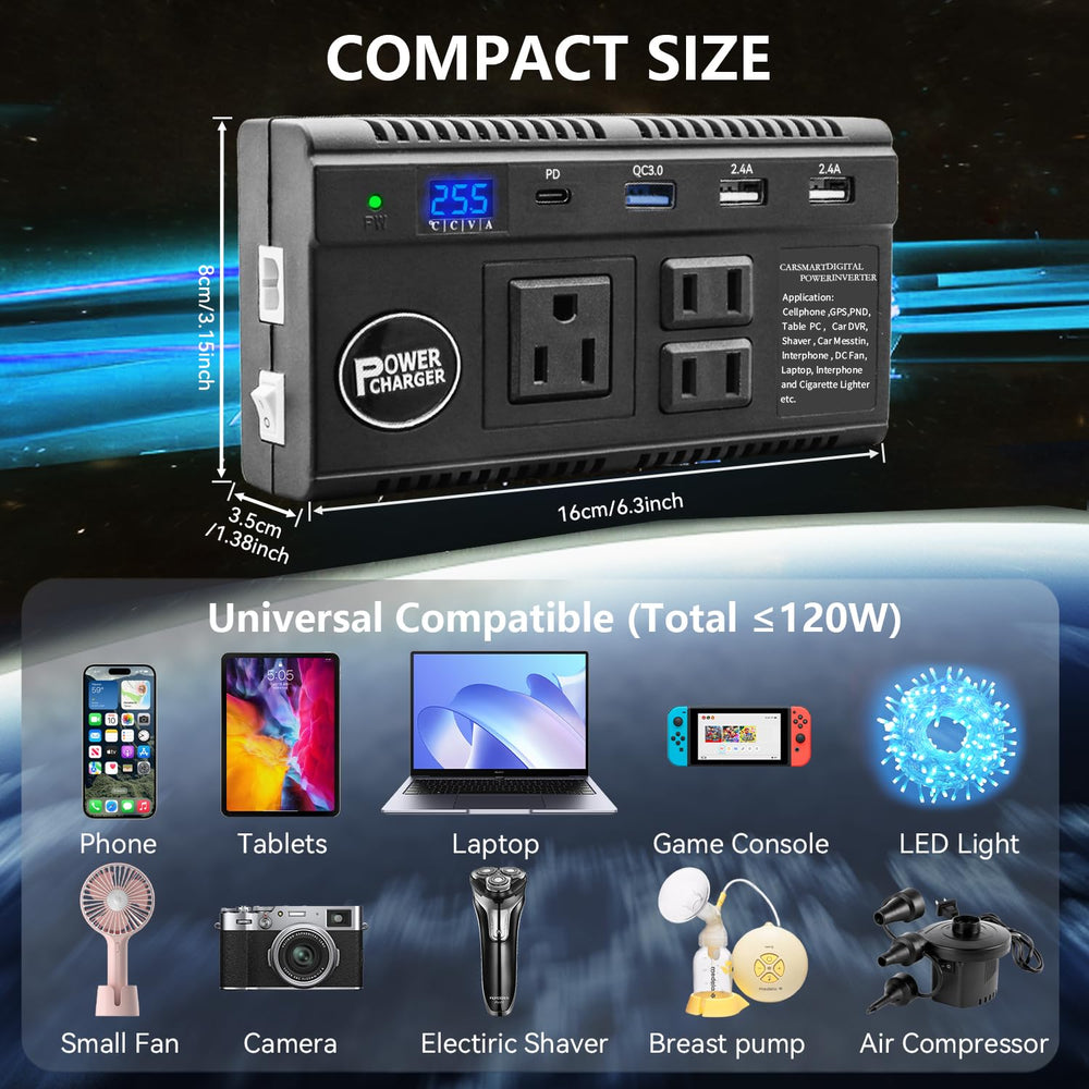 Ansee next to a hand to show compact size and travel-friendly portability