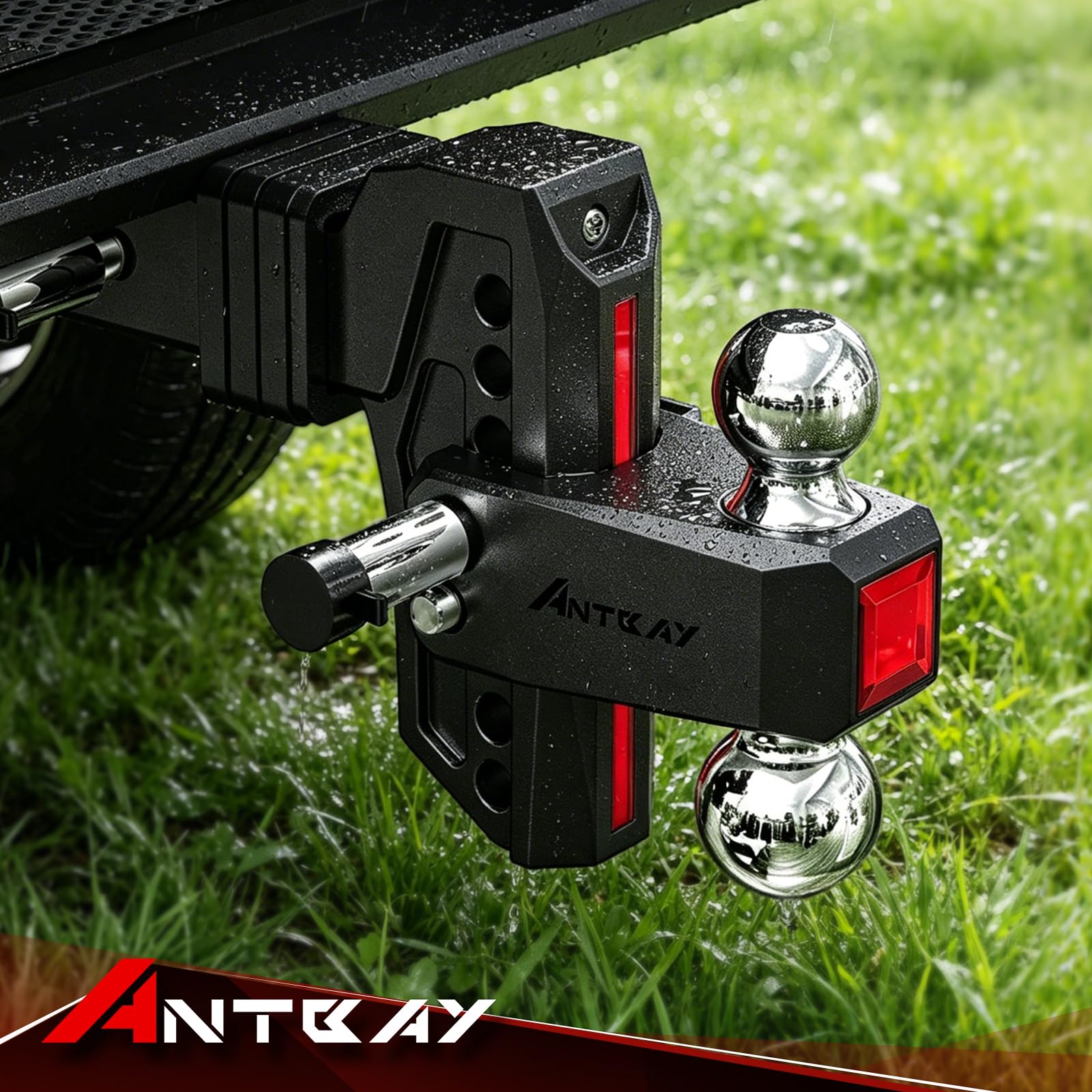 ANTbay product packaging with warranty card showing included support and coverage