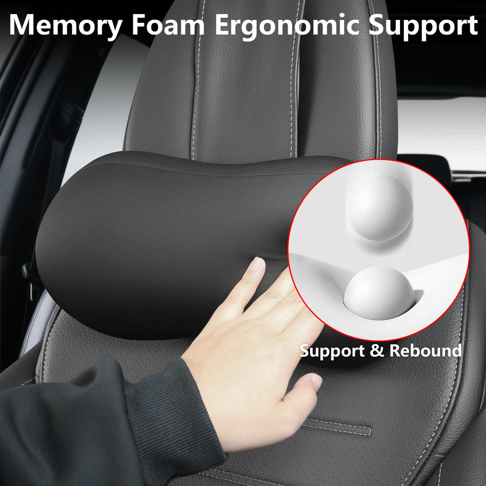 AntDiseno pillow installed on a car seat for secure support