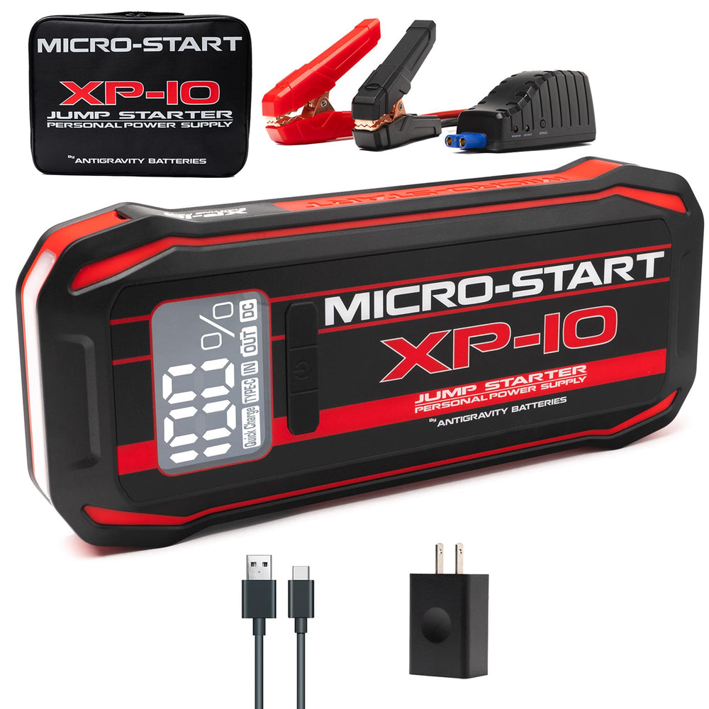 Antigravity XP-10 front view showing compact design and ports for quick charging
