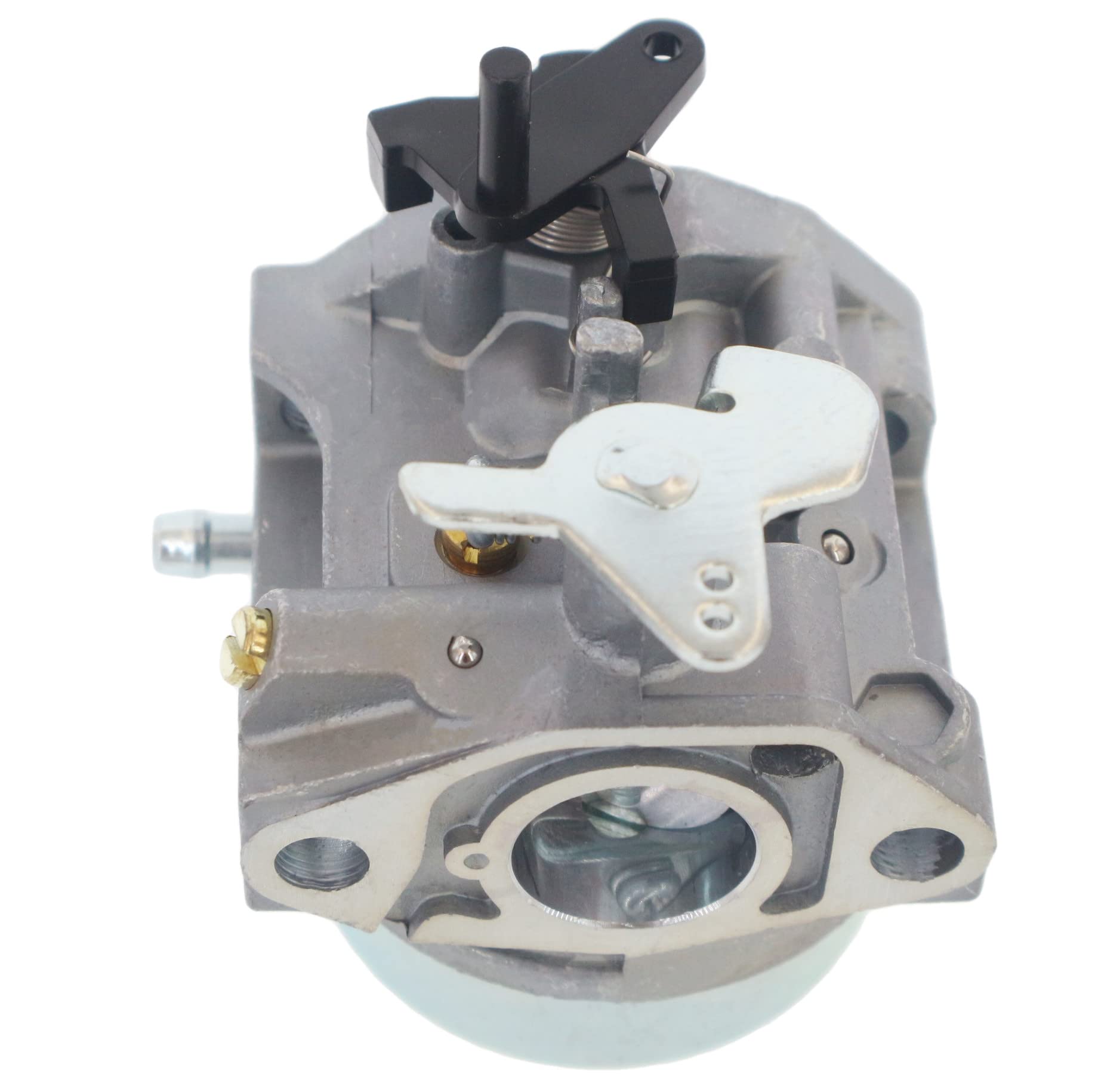 ANTO carburetor top choke linkage view showing adjustable choke for smoother starts