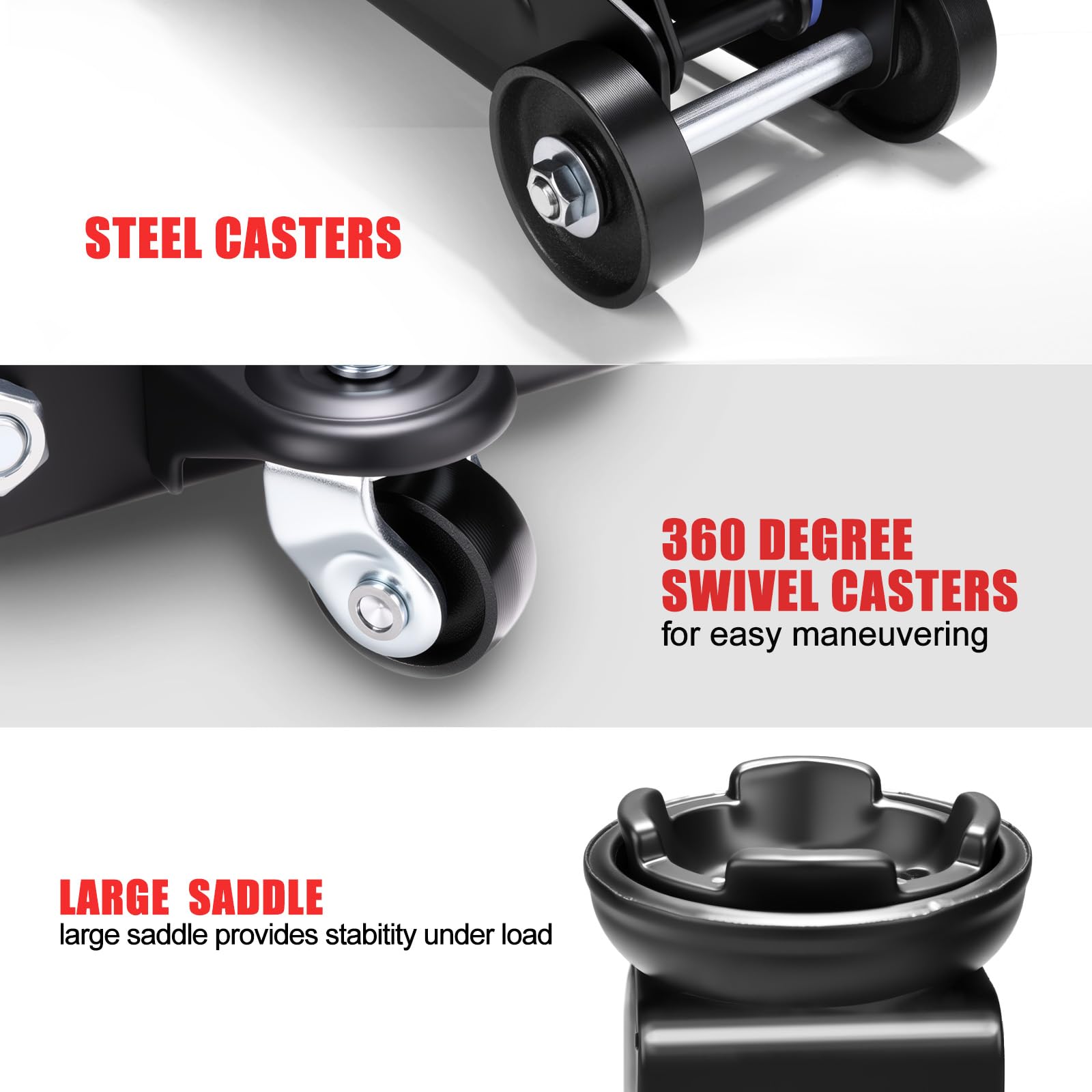LIFTING TOOLS ANTPOWER hard carry case open with jack and parts for organized transport