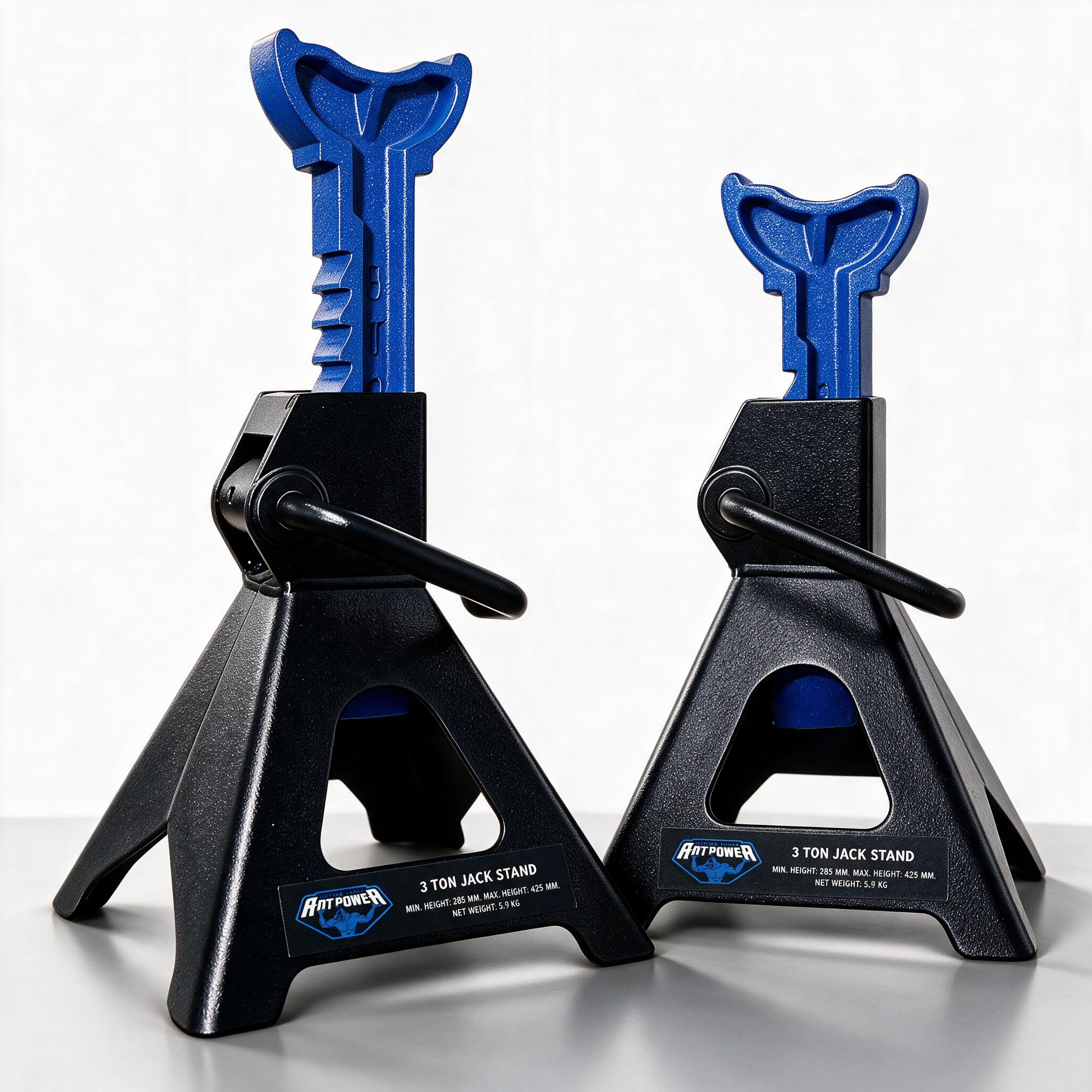 ANTPOWER front view of the pair showing sturdy profile and balance