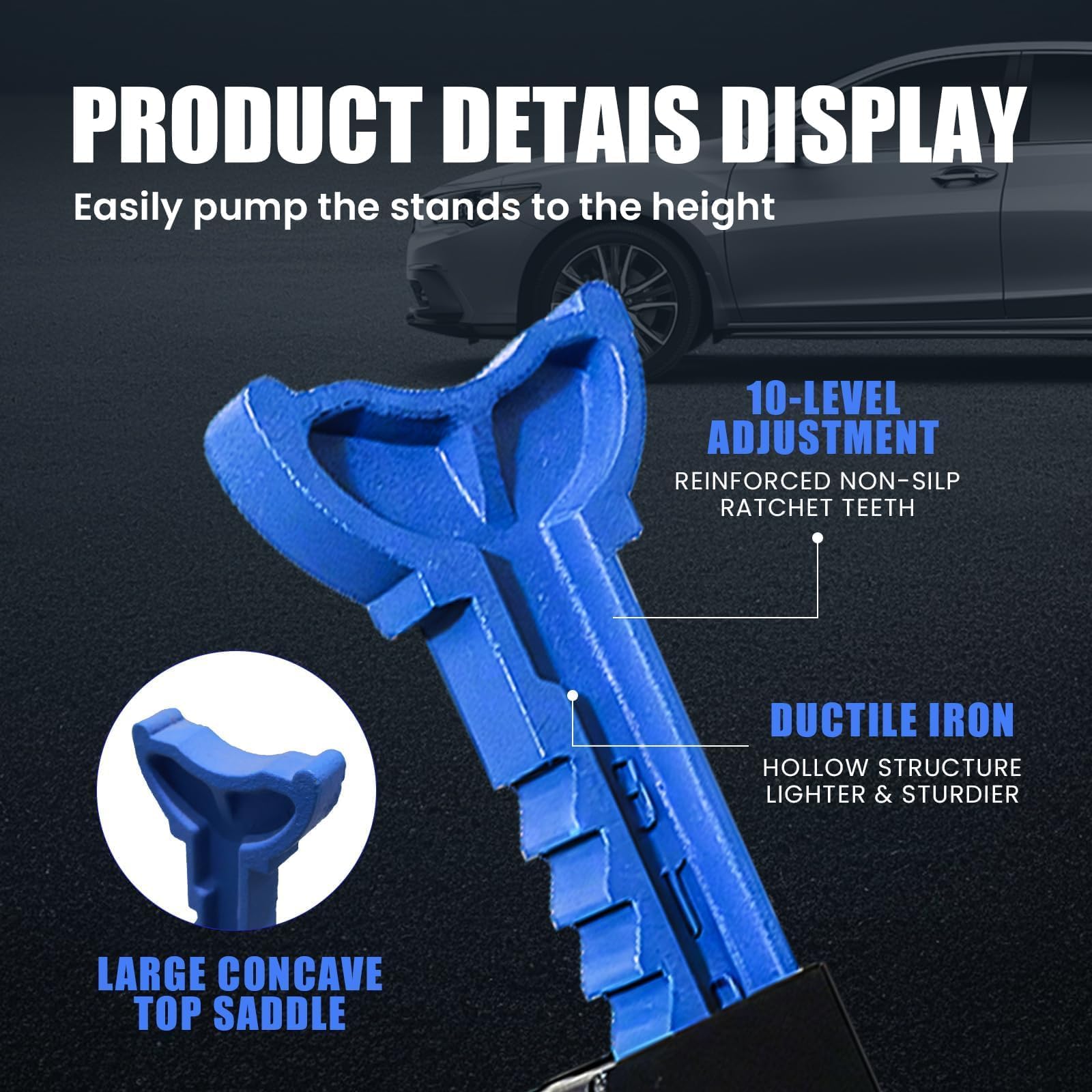 ANTPOWER height scale showing adjustable 11.2–16.8 inch range