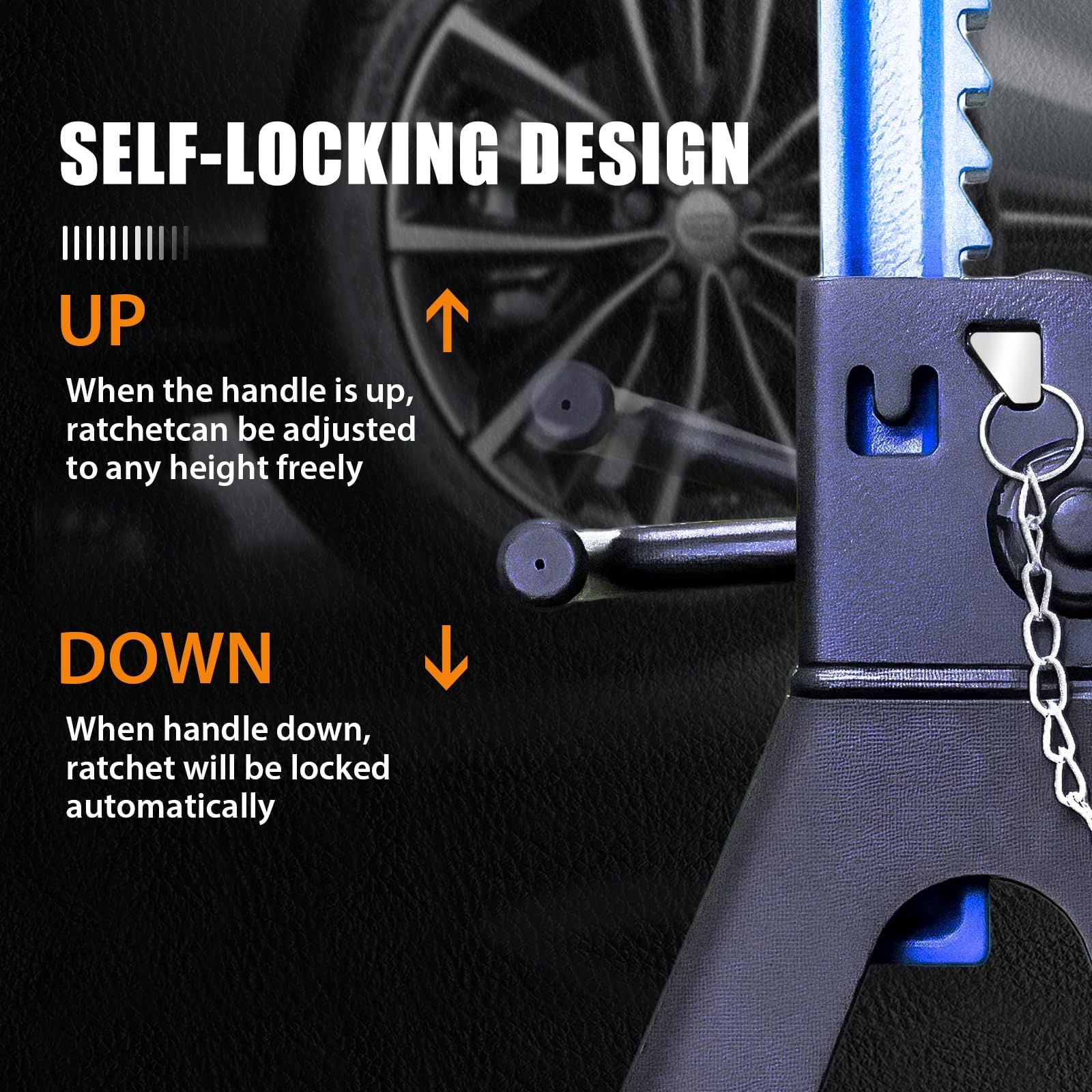 LIFTING TOOLS ANTPOWER steel side-pin lock shown for redundant safety