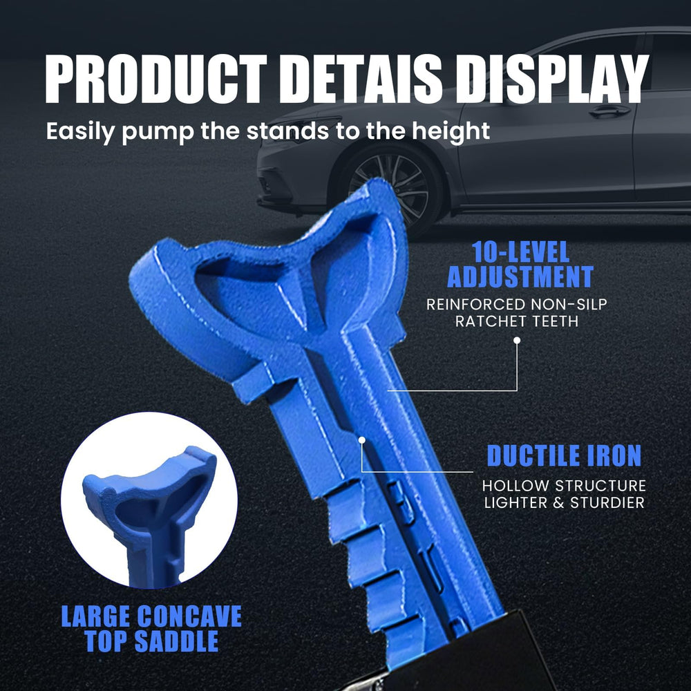 LIFTING TOOLS ANTPOWER wide pyramid base displayed for improved floor stability