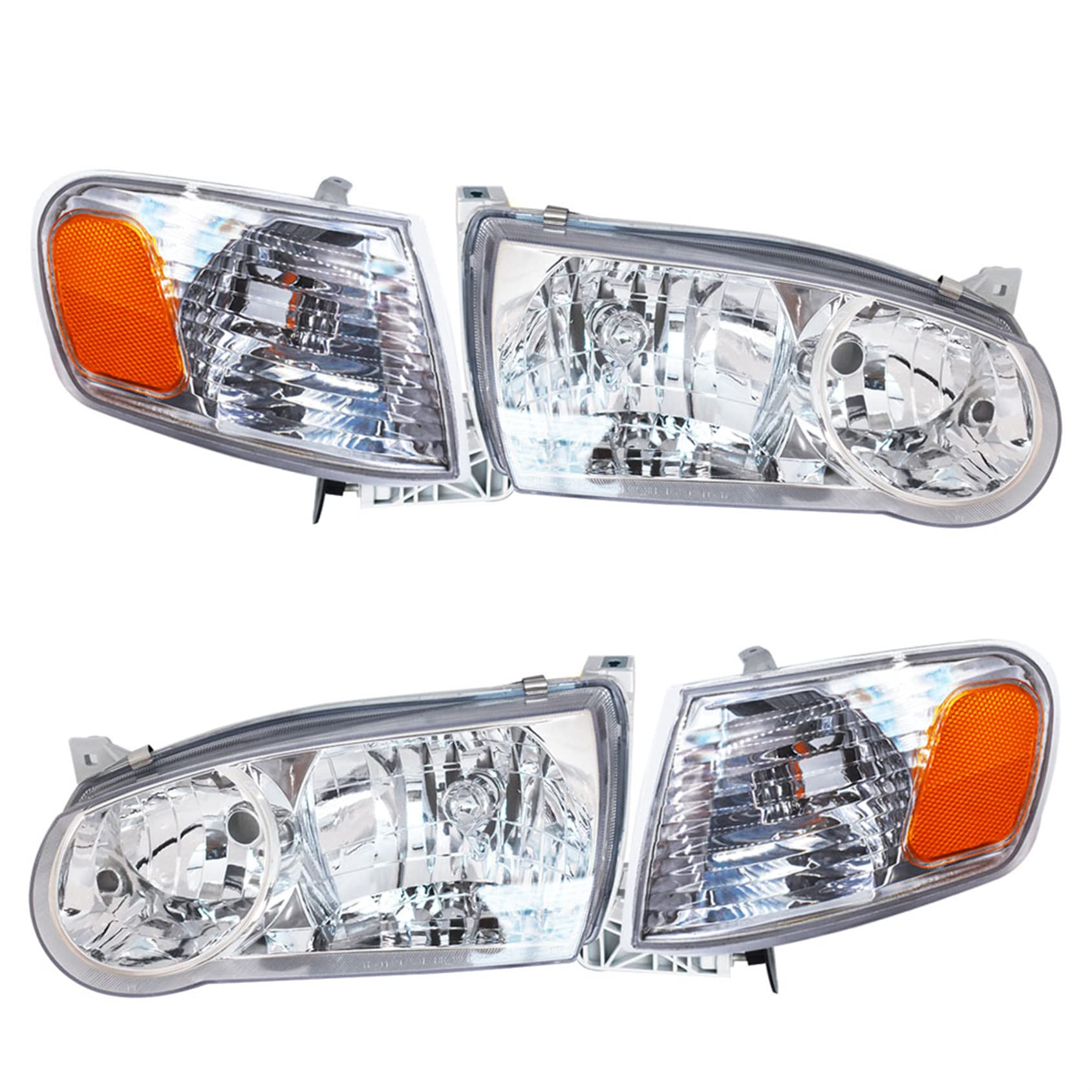 ANTUKO passenger side headlight installed demonstrating matching appearance benefit