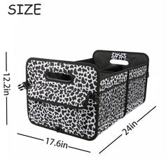 AOKJOY organizer secured in SUV trunk with straps to prevent sliding