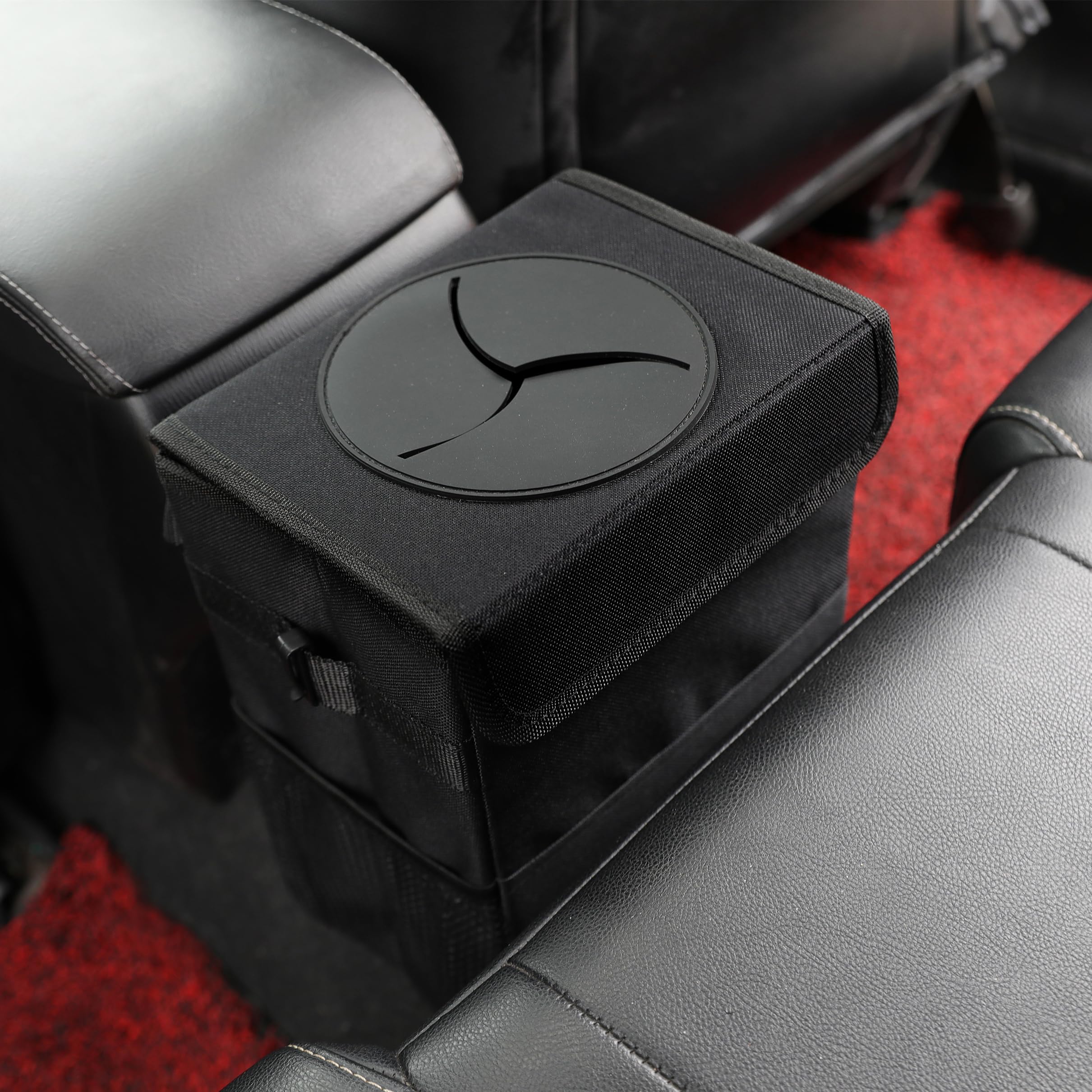 AOKJOY size comparison in SUV showing compact space-saving fit