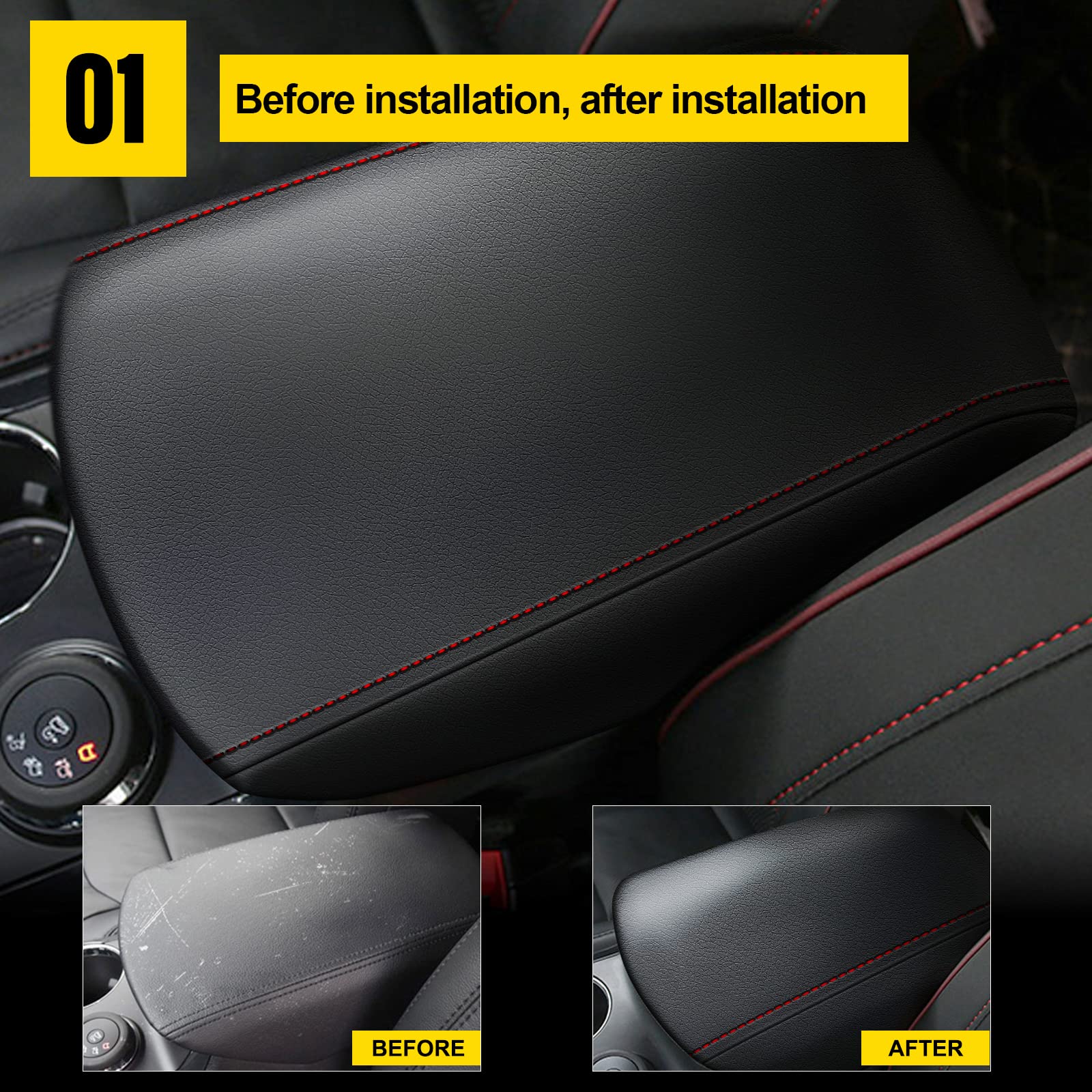 AOMSAZTO cover installed in Ford Explorer front view for comfort