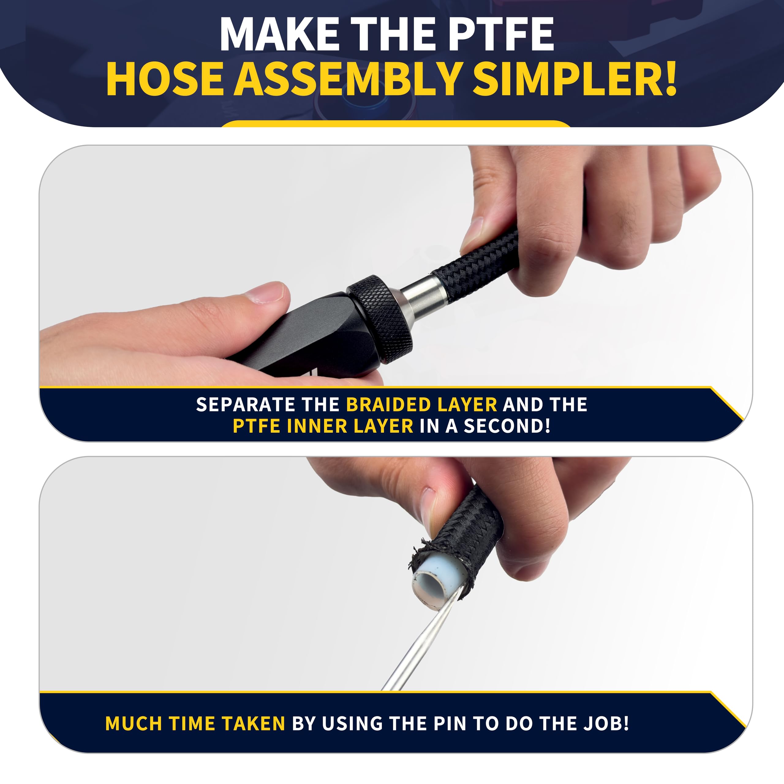 AOOSEDOO close-up of exchangeable reamer plug showing precise sizing and clean cuts