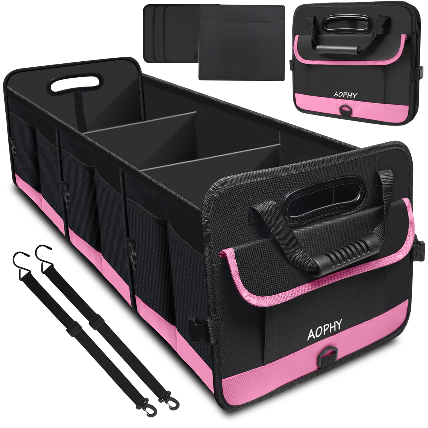 AOPHY front view open showing large 95L capacity and organized compartments