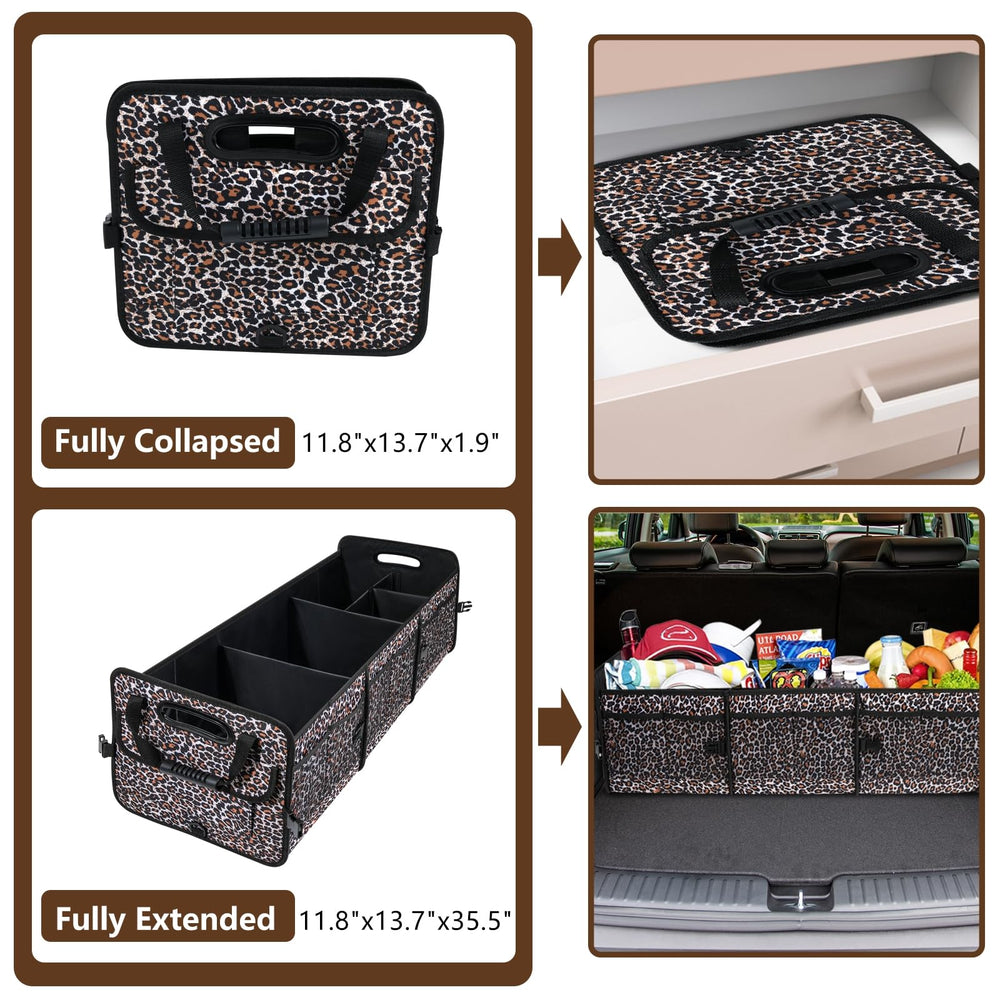 AOPHY half-folded on front passenger seat offering portable, space-saving storage