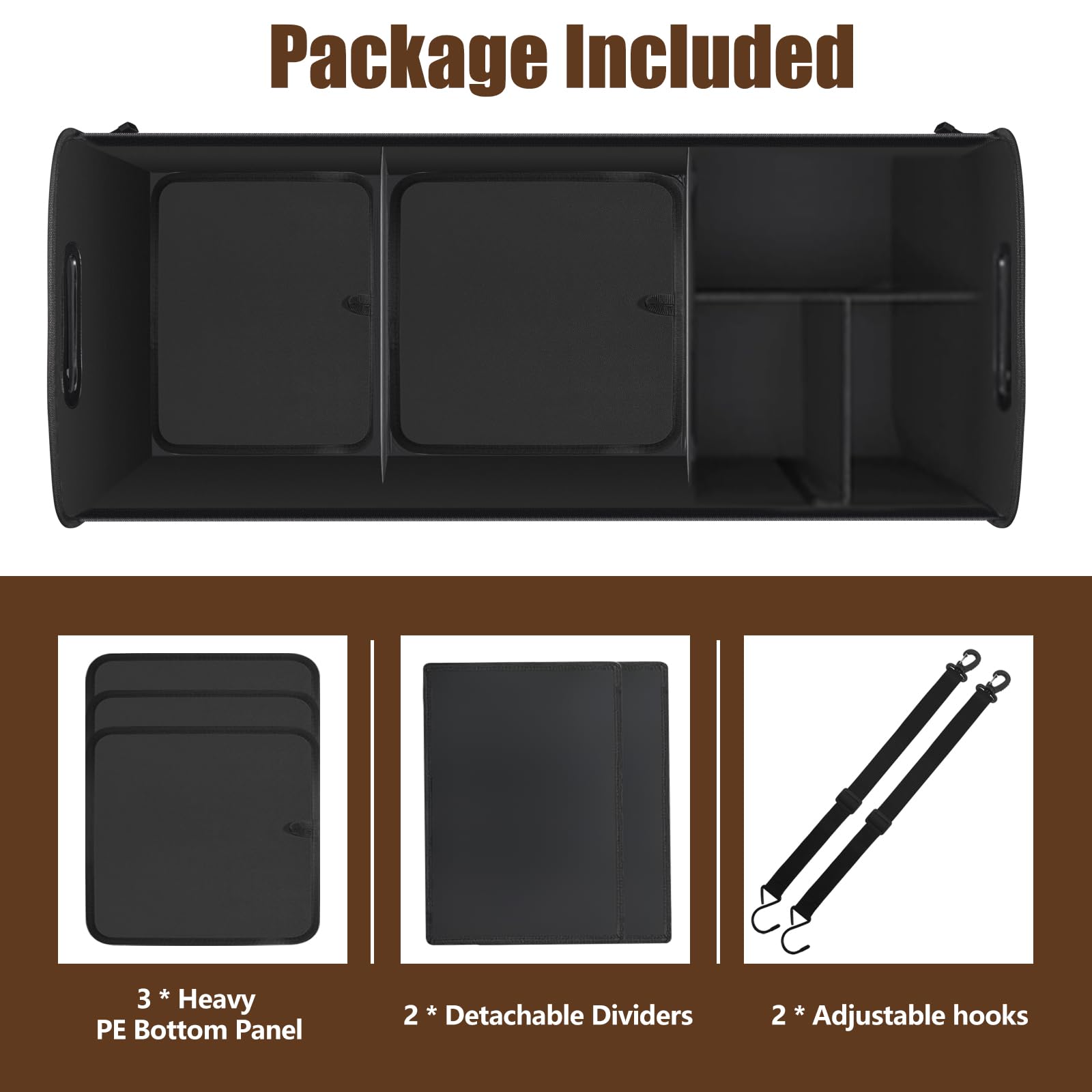 AOPHY installed in SUV trunk providing non-slip stability and neat cargo organization