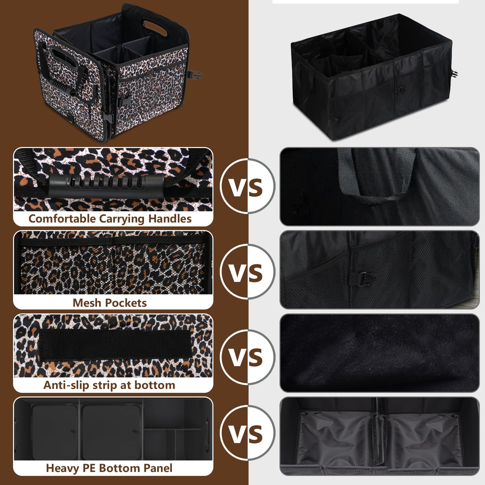 AOPHY open view with removable dividers showing flexible compartment layout and capacity