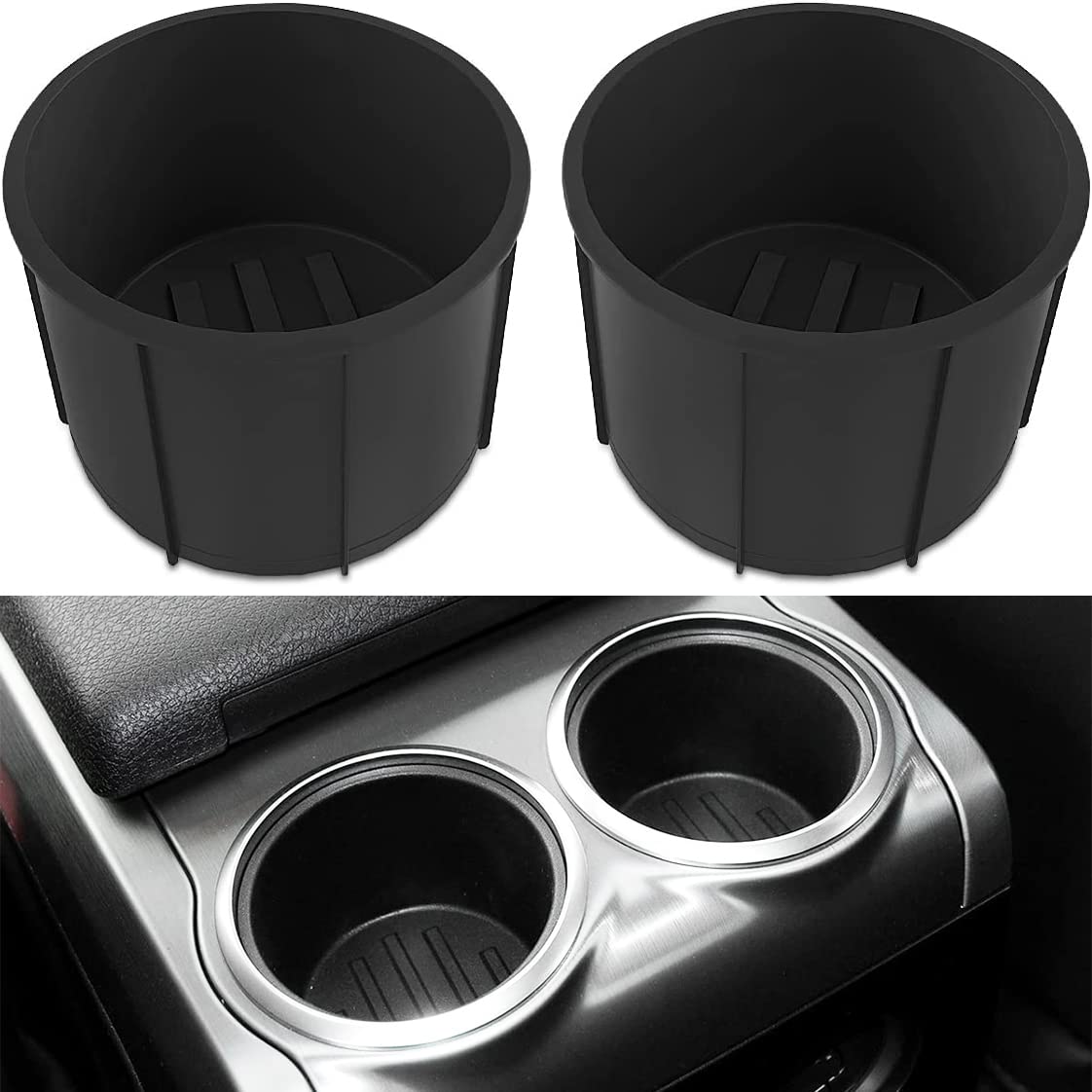 AOTEMILK front view of rear cup holder insert showing exact fit and restored function
