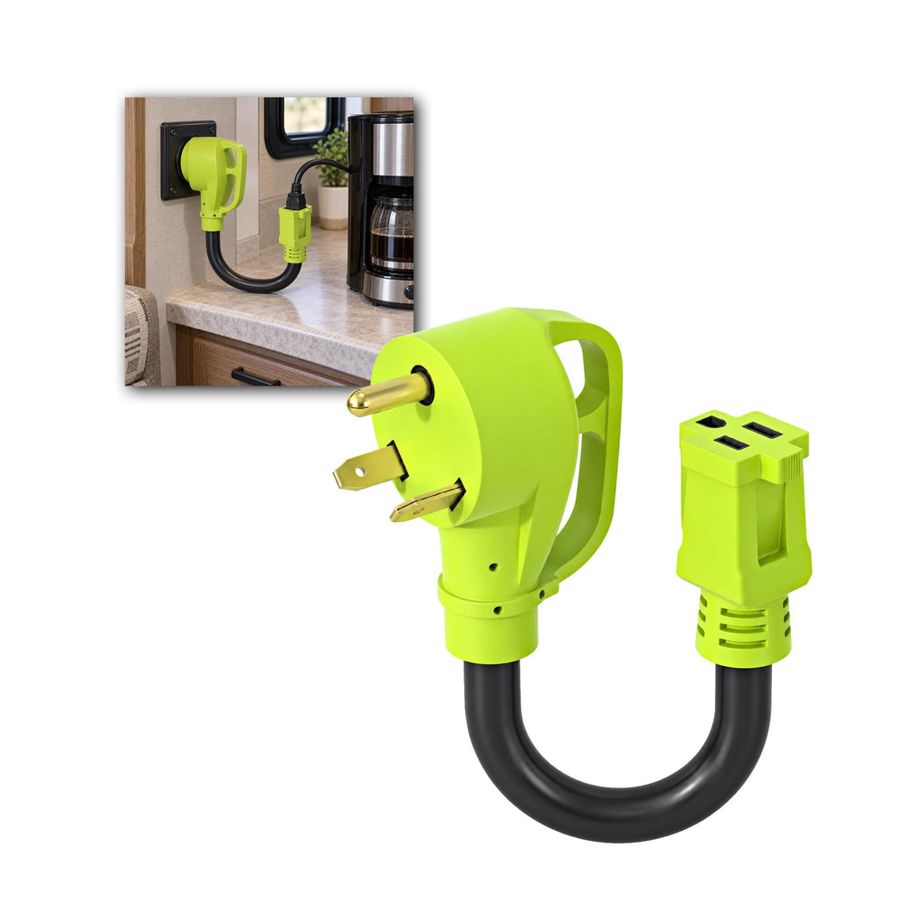 AOWEITOUR front view of adapter showing compact dogbone design and easy storage benefit
