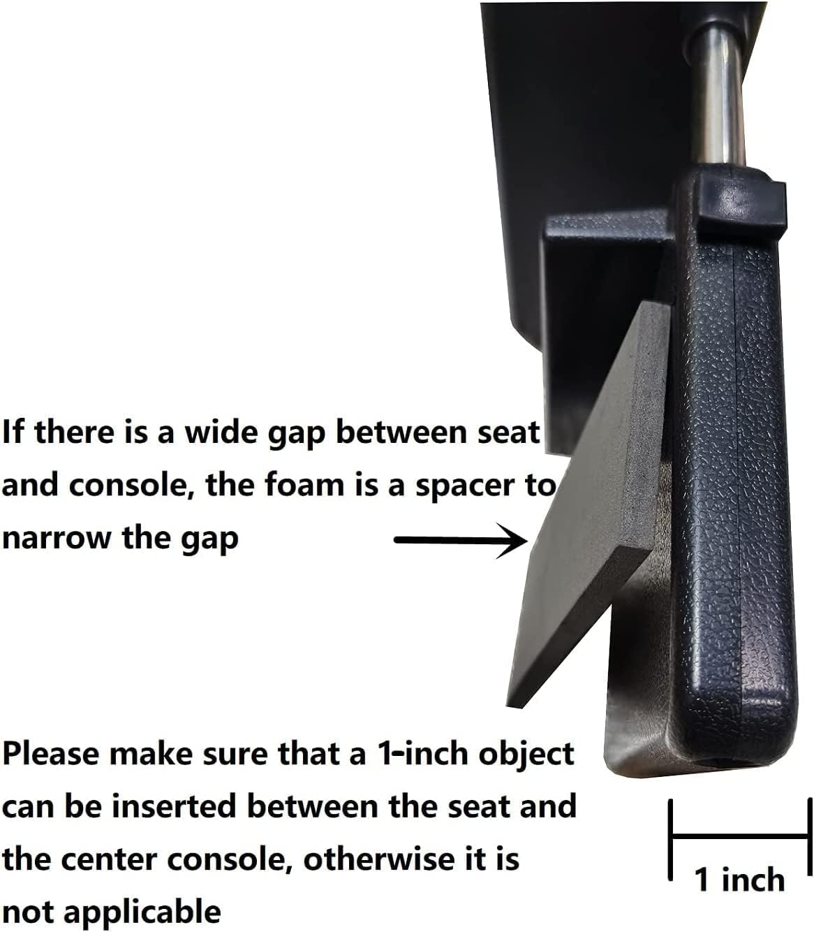 AOWIS adjustable metal rod detail showing secure height customization
