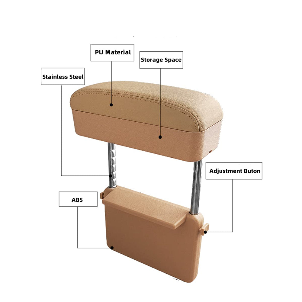 AOWIS installed in car center console demonstrating stable elbow support