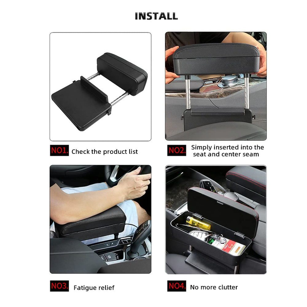 AOWIS open storage compartment holding phone and keys for tidy organization