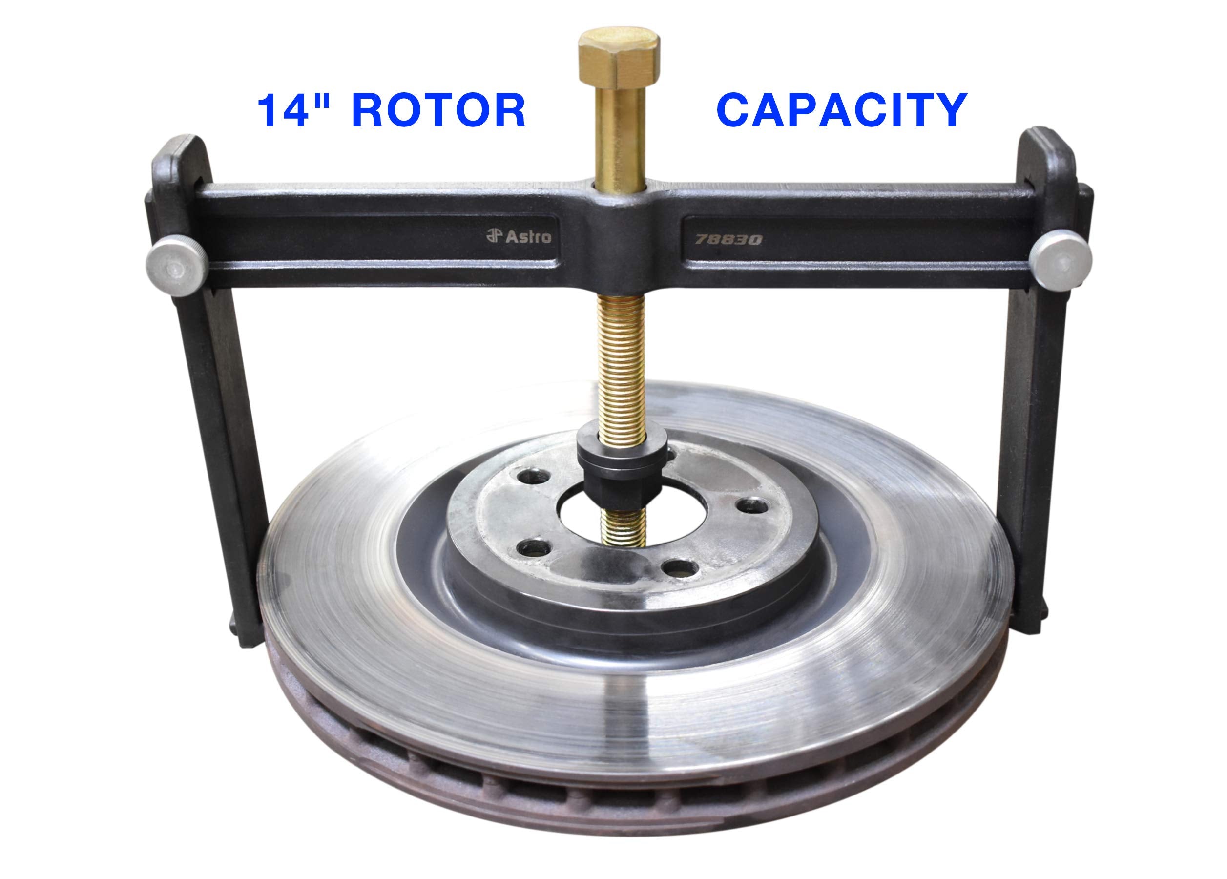 AP Astro puller in use on wheel hub demonstrating fast removal