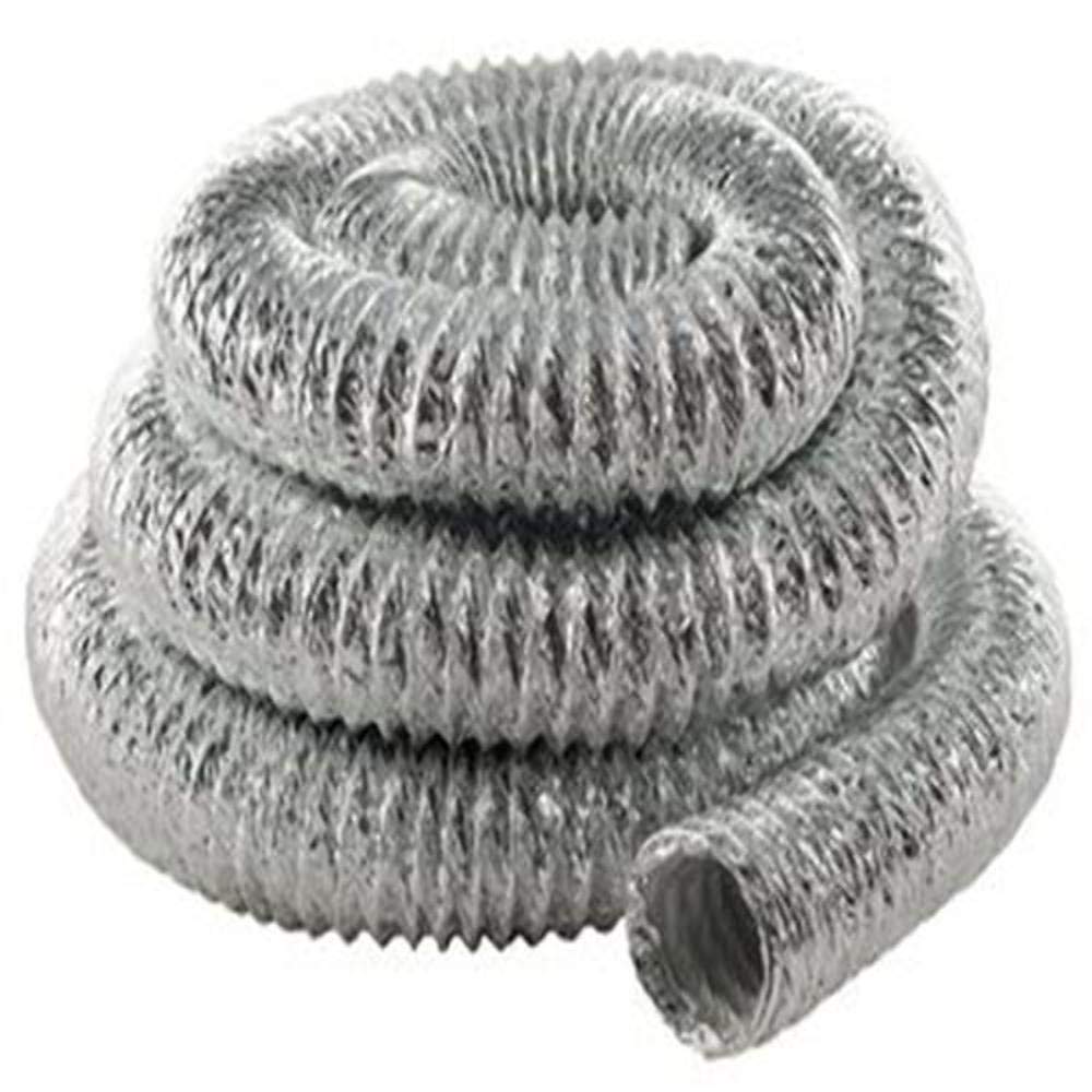 AP Products flexible duct installed behind a portable AC, space-saving routing benefit
