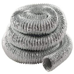 AP Products flexible duct installed behind a portable AC, space-saving routing benefit