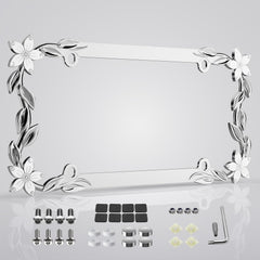 APDOMU front view of floral frame showing feminine design and durable finish