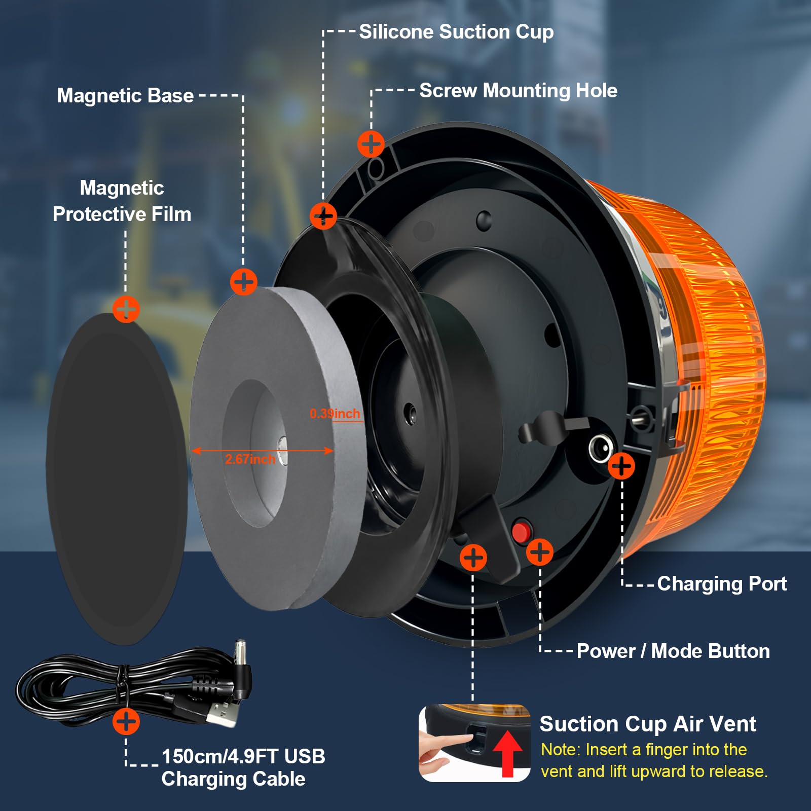 ApexCore magnetic base detail demonstrating secure high-speed hold